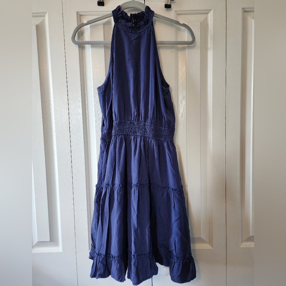 Sleeveless Blue Dress